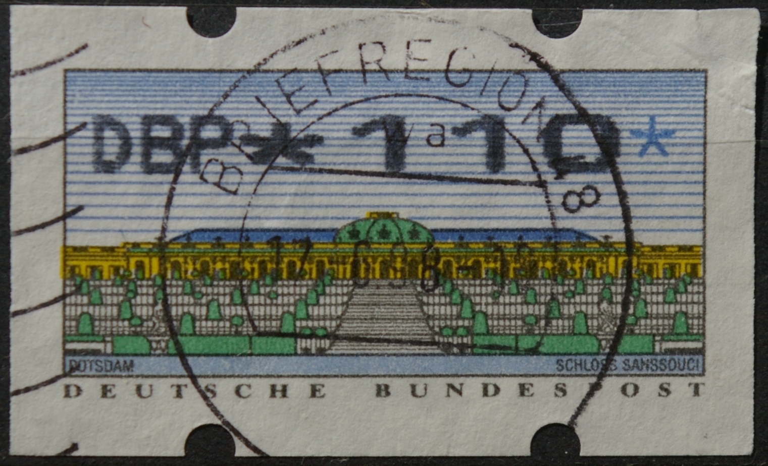 Vokietija, pašto automatų ženklas MiNr 2 Used(O)