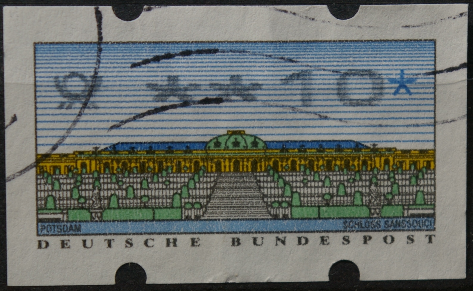 Vokietija, pašto automatų ženklas MiNr 2 Used(O)