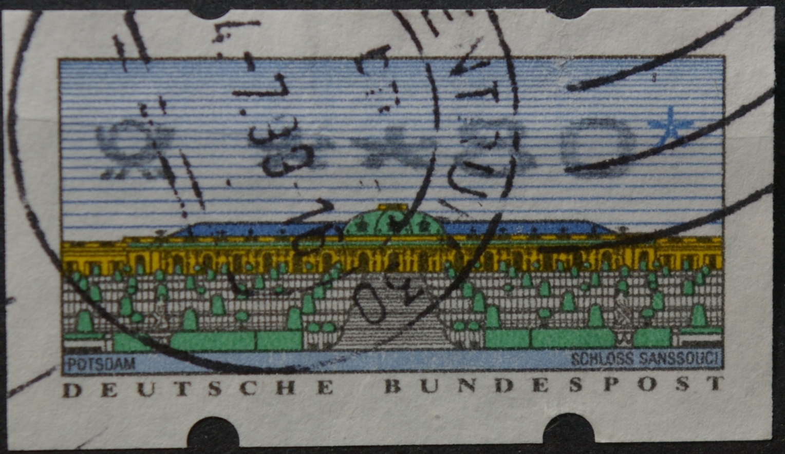 Vokietija, pašto automatų ženklas MiNr 2 Used(O)