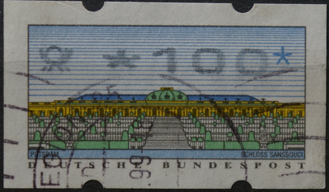 Vokietija, pašto automatų ženklas MiNr 2 Used(O)