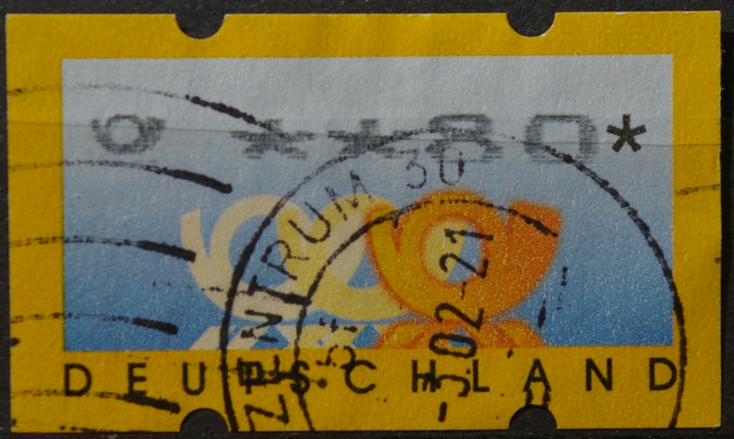 Vokietija, pašto automatų ženklas MiNr 3 Used(O)