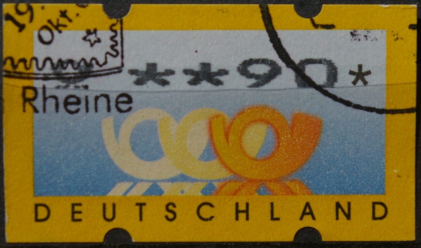 Vokietija, pašto automatų ženklas MiNr 3 Used(O)