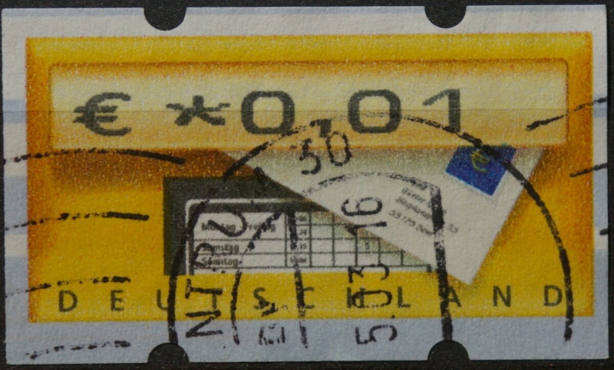 Vokietija, pašto automatų ženklas MiNr 5 Used(O)