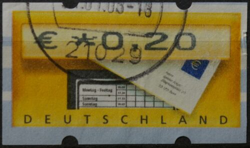 Vokietija, pašto automatų ženklas MiNr 5 Used(O)