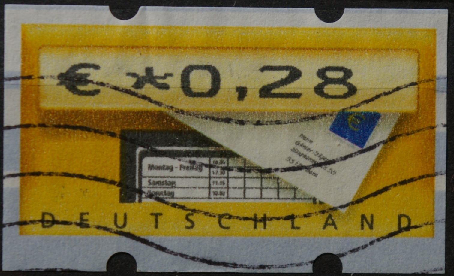 Vokietija, pašto automatų ženklas MiNr 5 Used(O)