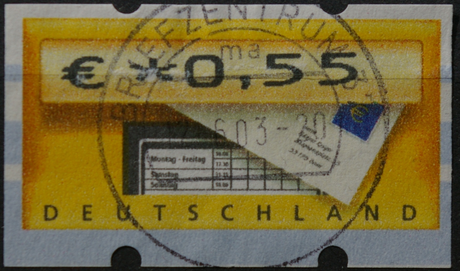 Vokietija, pašto automatų ženklas MiNr 5 Used(O)