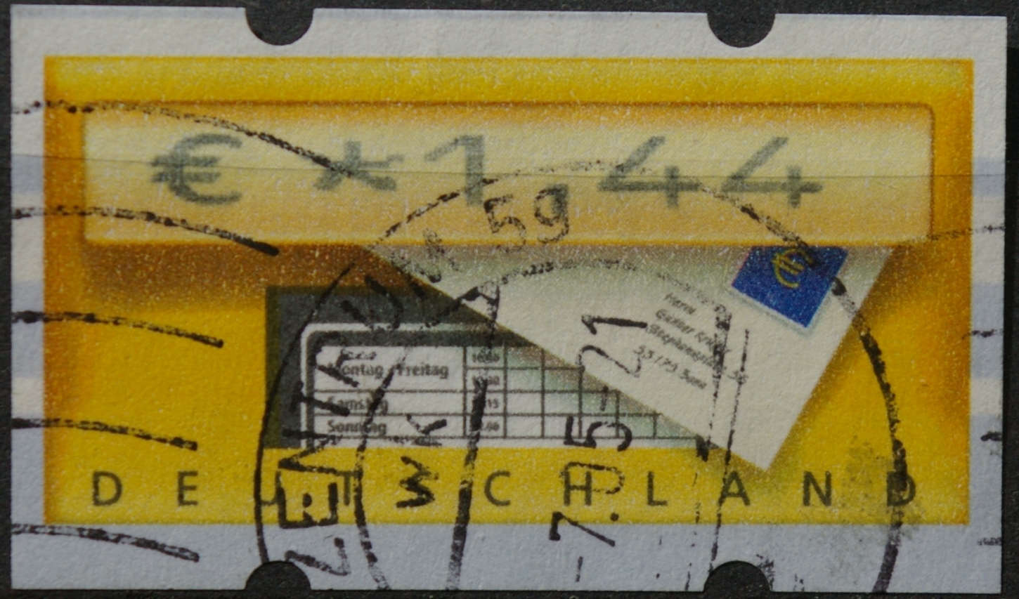 Vokietija, pašto automatų ženklas MiNr 5 Used(O)