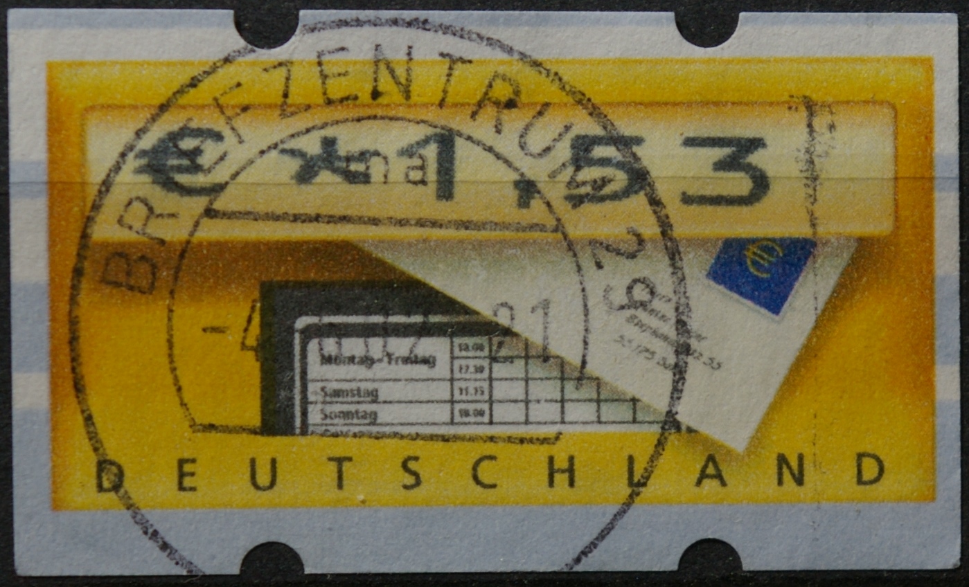 Vokietija, pašto automatų ženklas MiNr 5 Used(O)