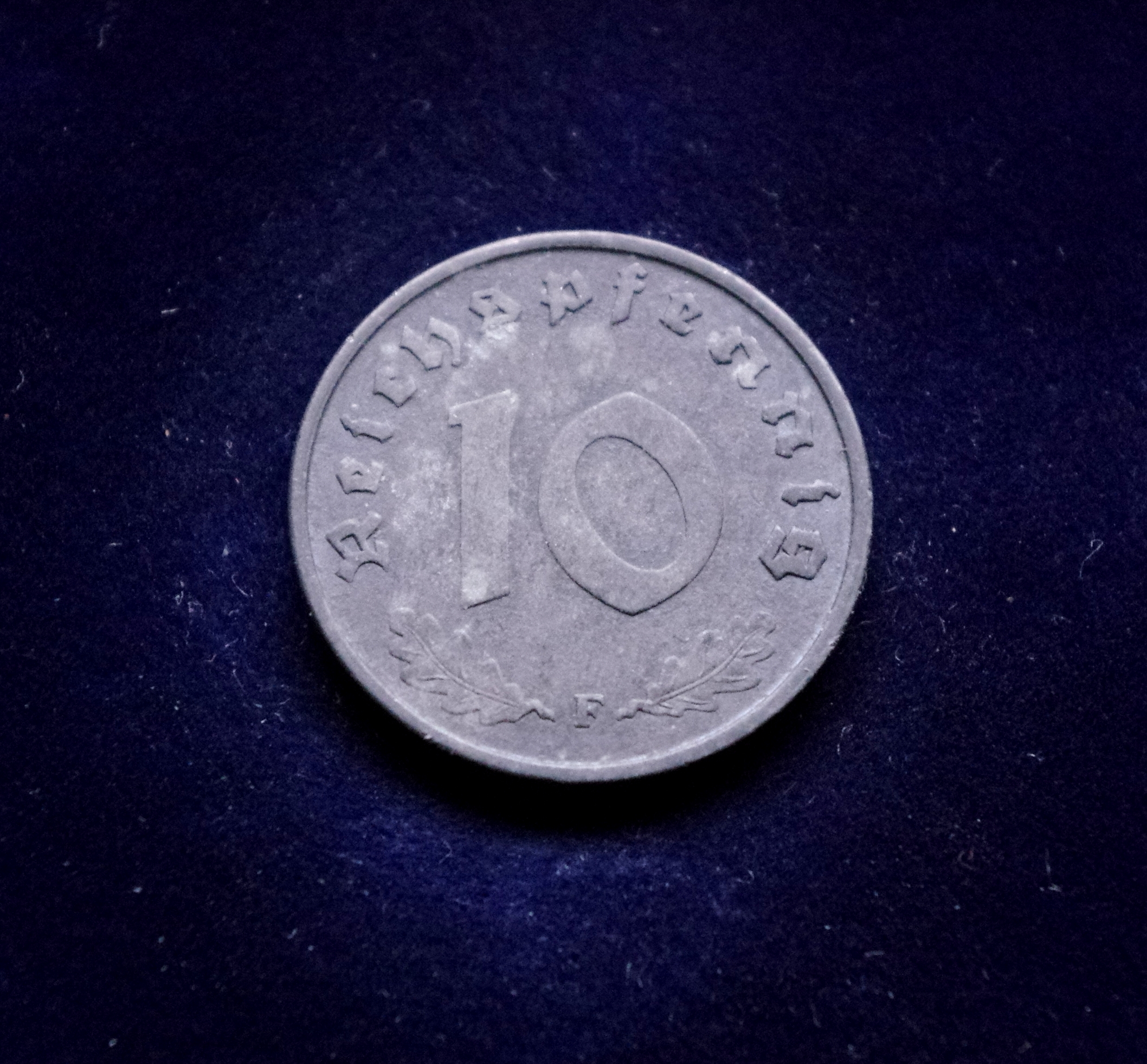 Vokietija, Trečiasis Reichas, 10 pfenigų 1948m-F E