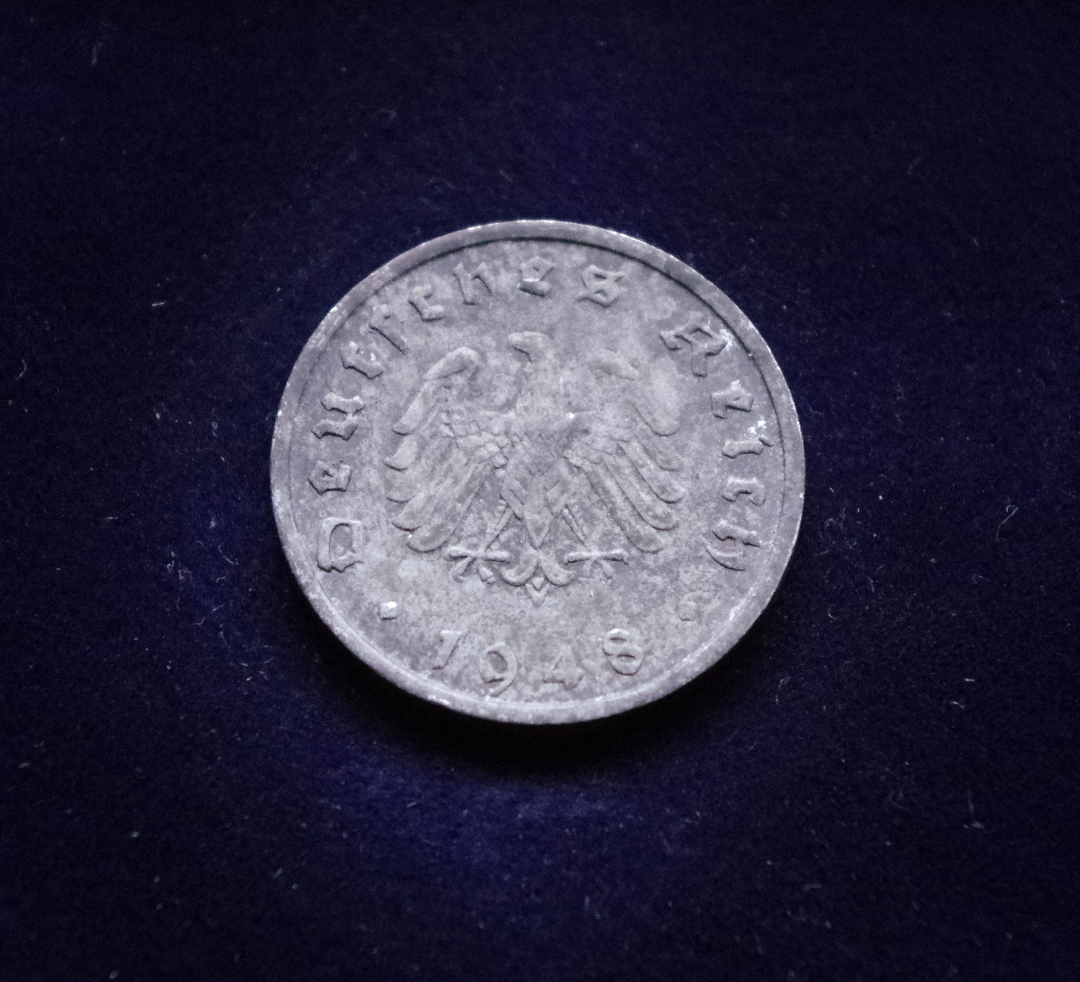 Vokietija, Trečiasis Reichas, 10 pfenigų 1948m-F E