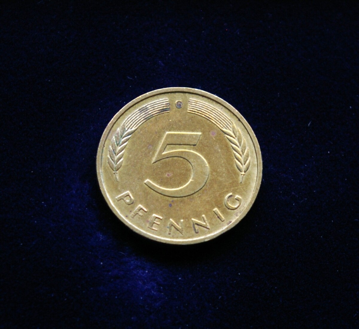 Vokietija, 5 pfenigai 1991m-G