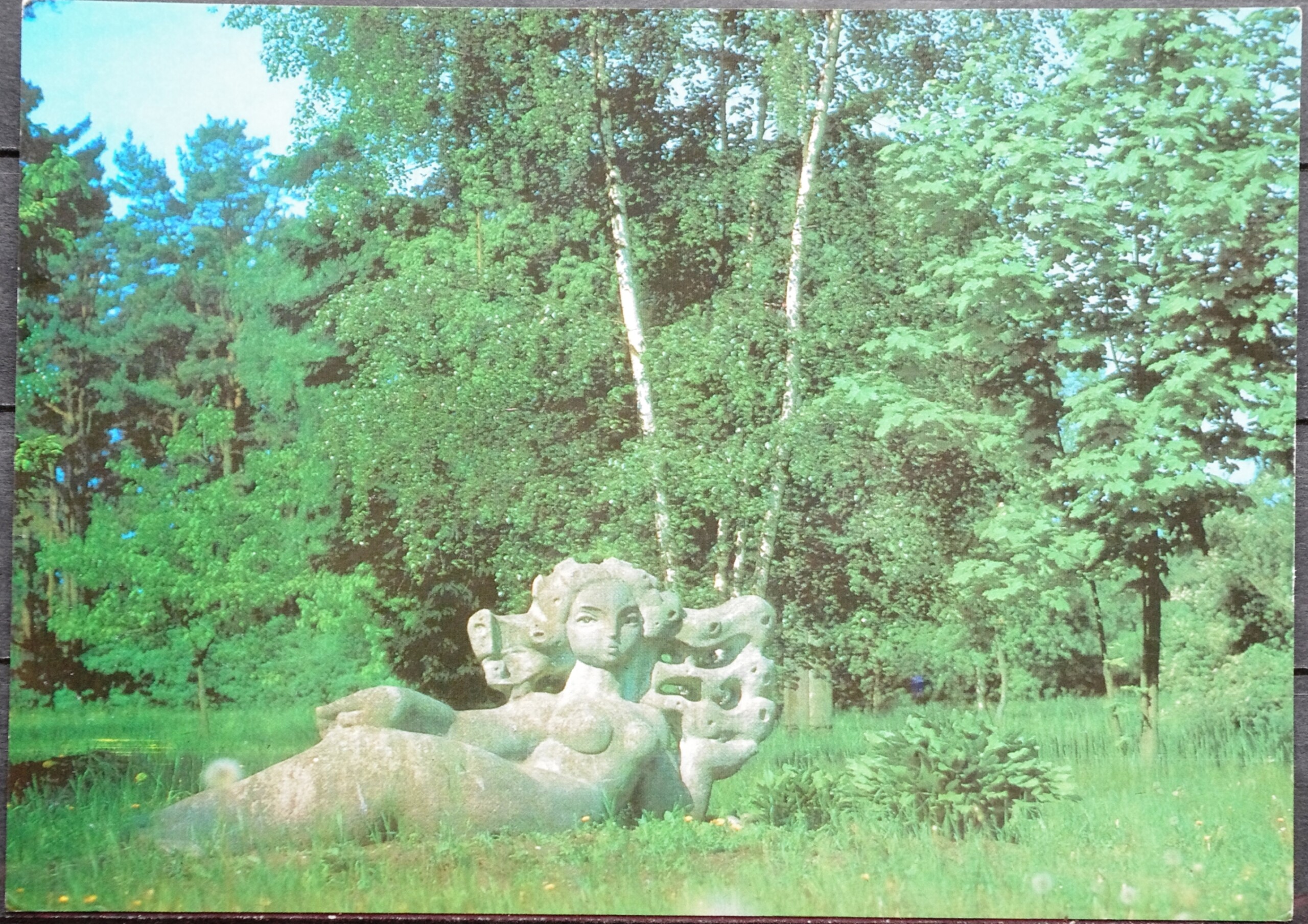 Lietuva (LTSR), Palanga, skultūra "Saulutė", 1980 m. ženklinis atvirlaiškis B