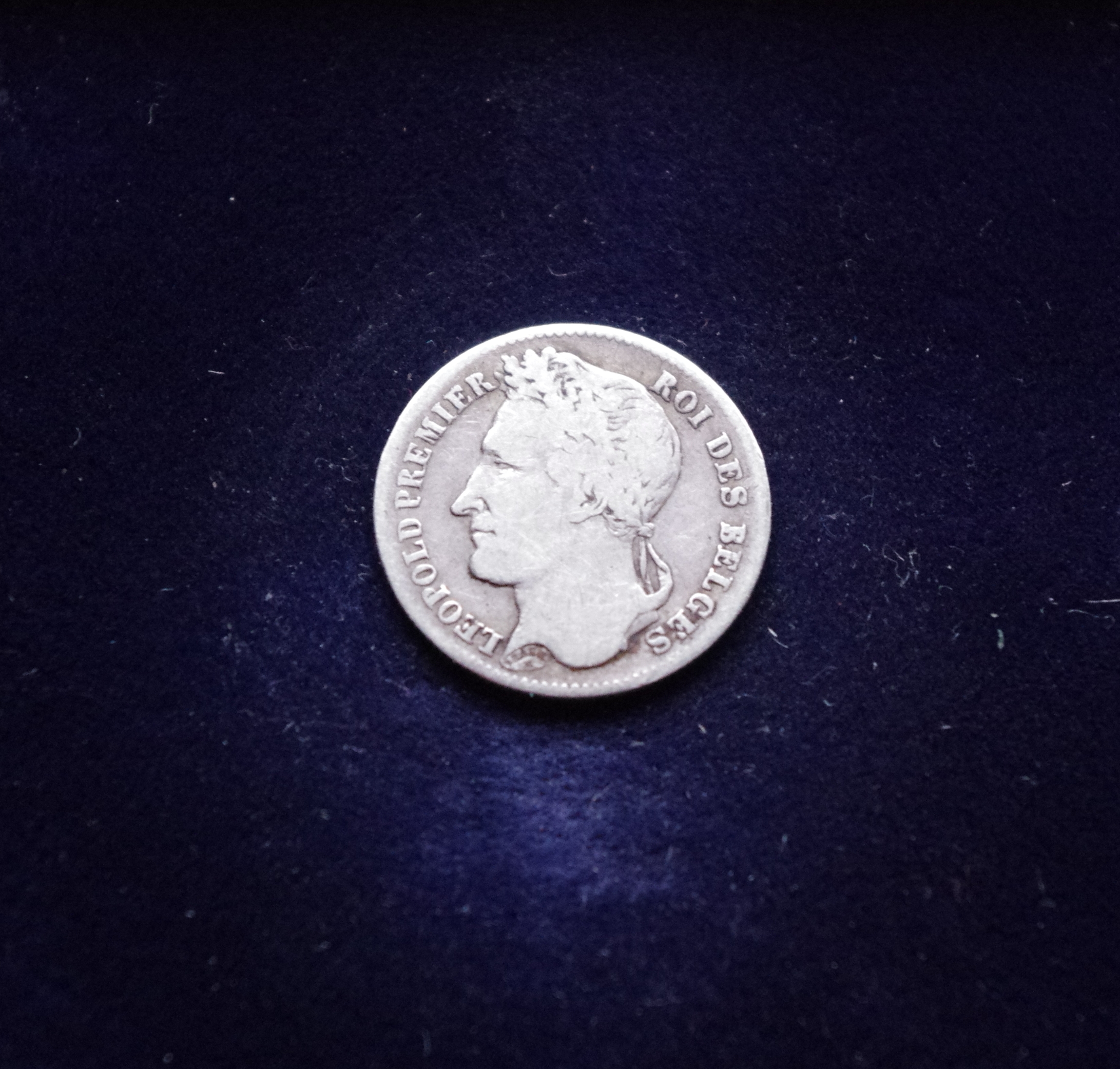 Belgija SIDABRINIS 1/4 franko 1934m E