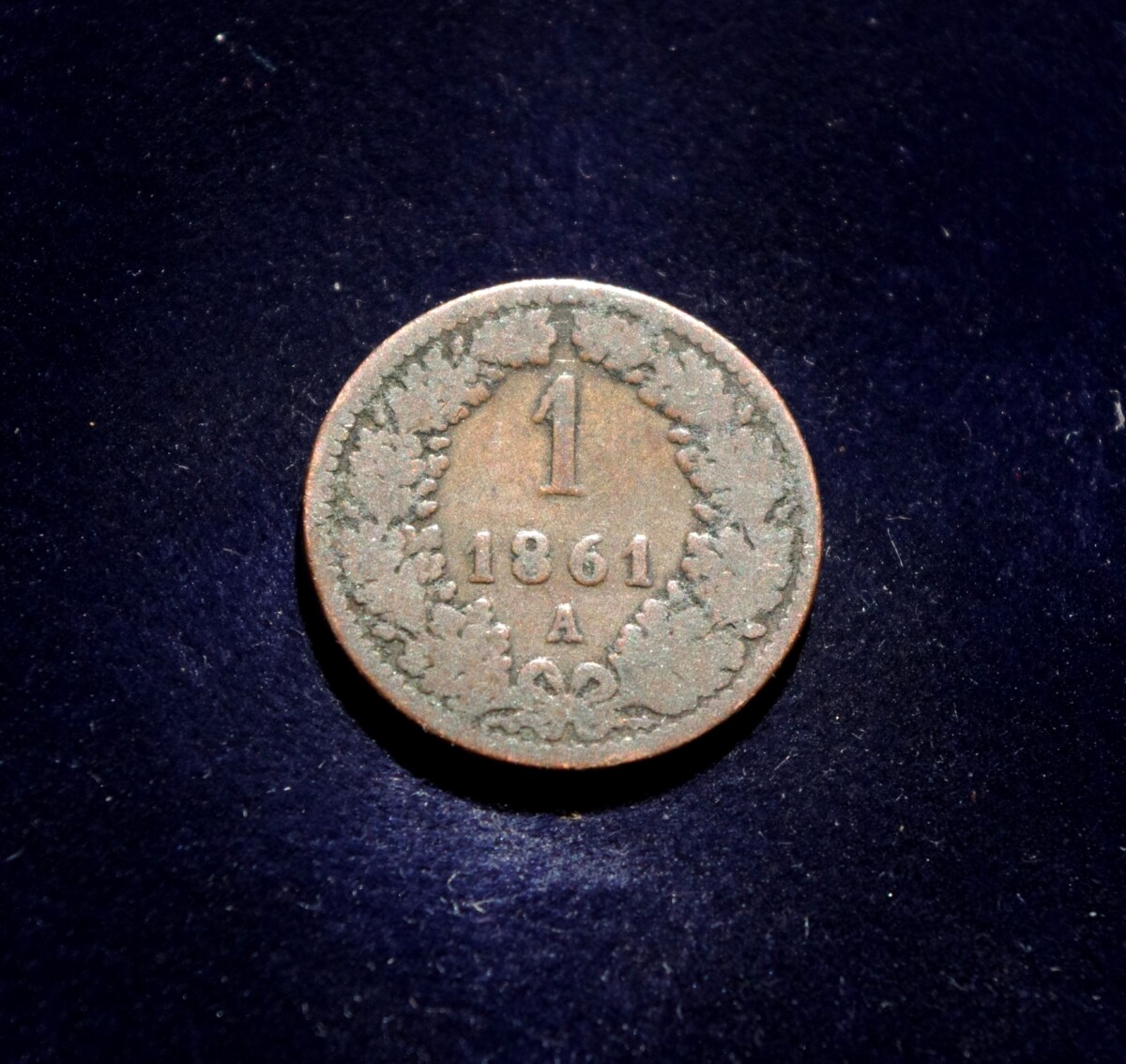 Austrija, 1 kreiceris 1861m - A E