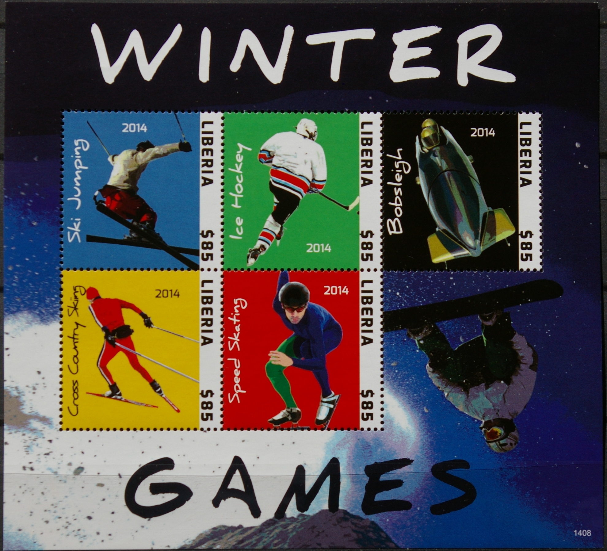 Liberija, pilna serija, MiNr 6385-6389 MNH** V