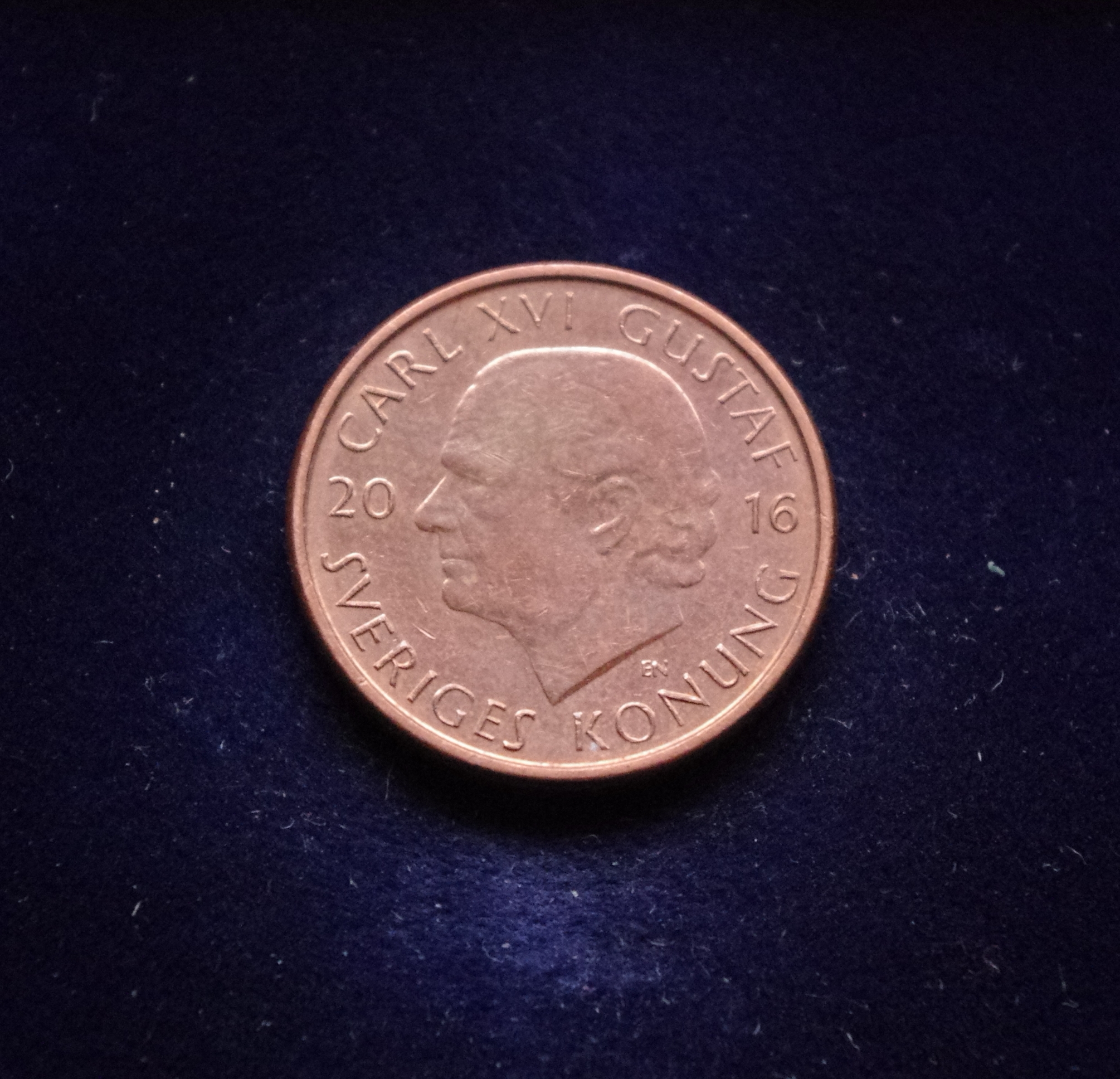 Švedija, 1 krona 2016m E