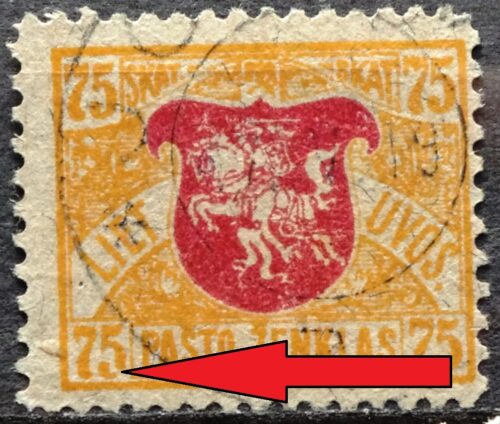 Tarpukario Lietuva, abartas MiNr 36 Used(O)