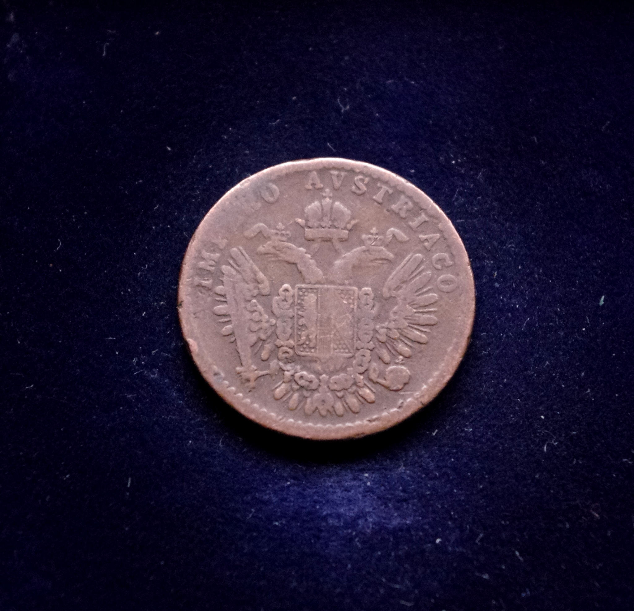 Italija, Lombardija-Venecija, 3 čentezimai 1852m-V E