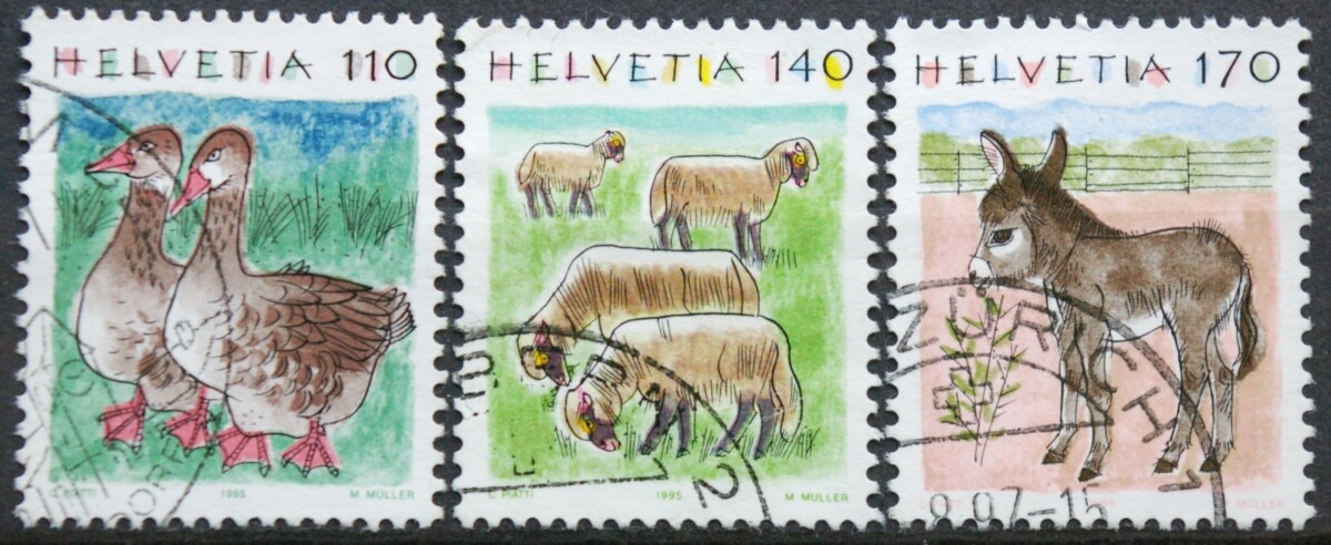 Šveicarija ScNr 875, 877, 880 Used(O)