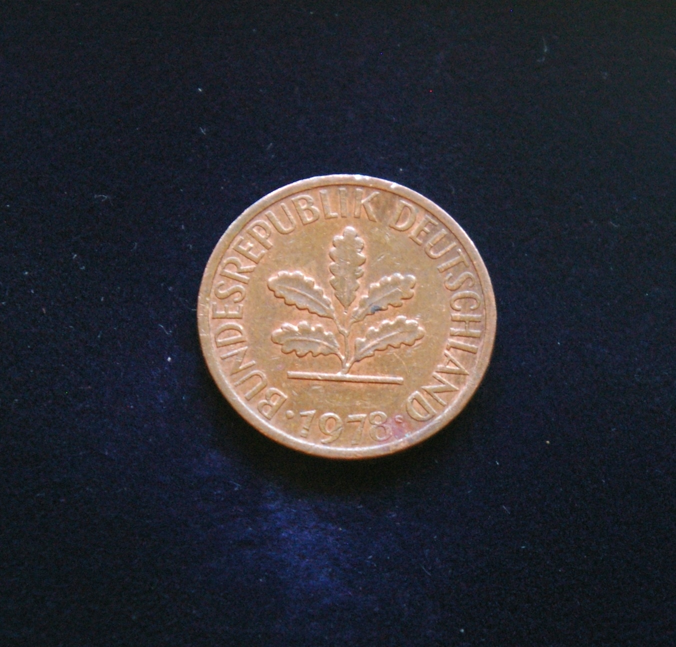 Vokietija, 1 pfenigas 1978m-J