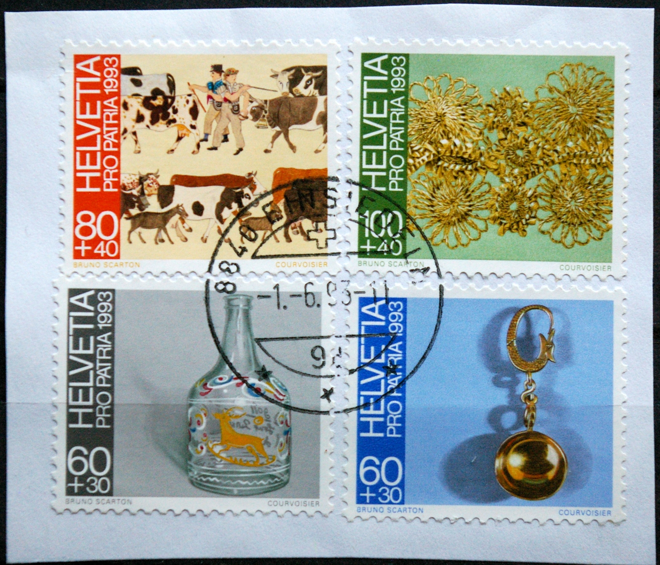 Šveicarija, pilna serija, MiNr 1502-1505 Used (O)