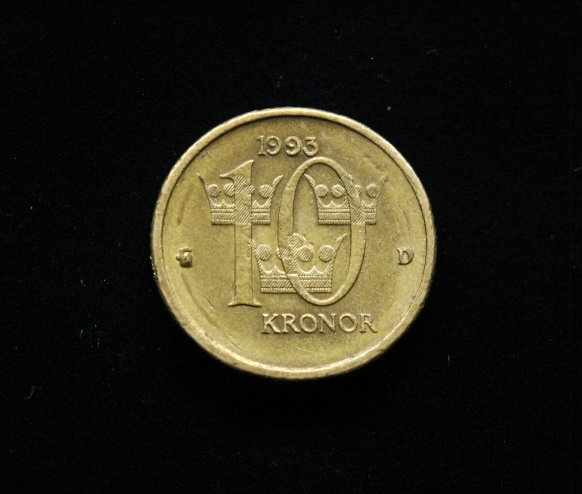 Švedija, 10 kronų 1993m