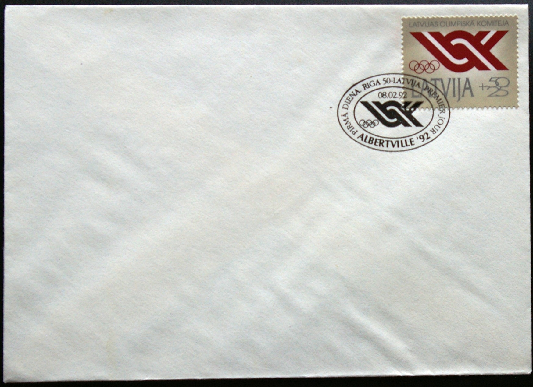 Latvija, pimos dienos vokas su MiNr 323 MNH**