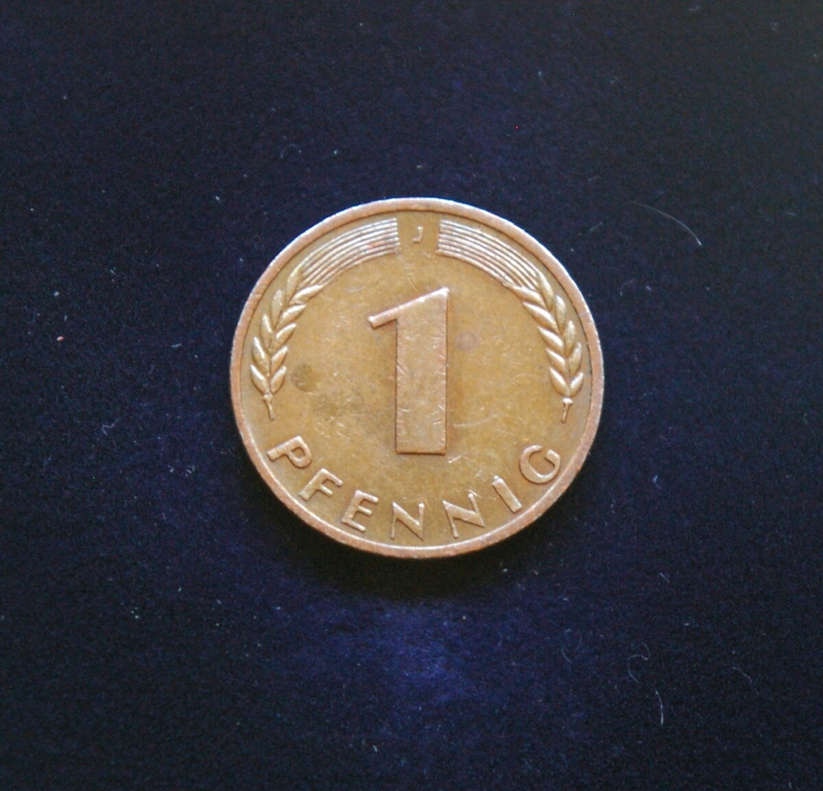 Vokietija, 1 pfenigas 1970m-J