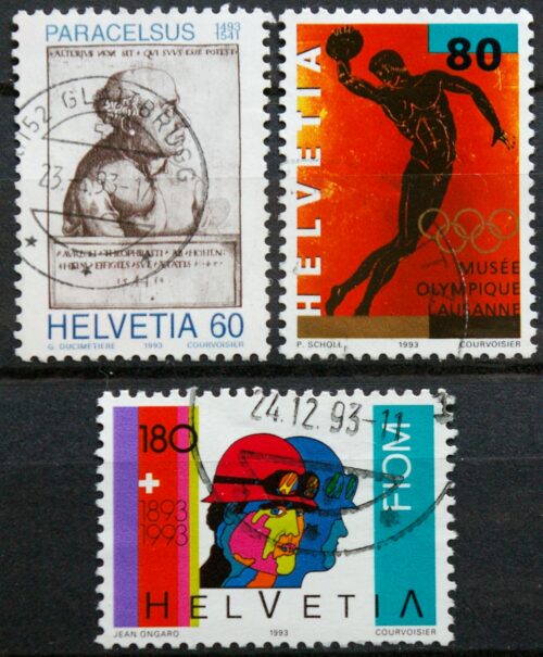 Šveicarija, pilna serija, MiNr 1493-1495 Used (O)