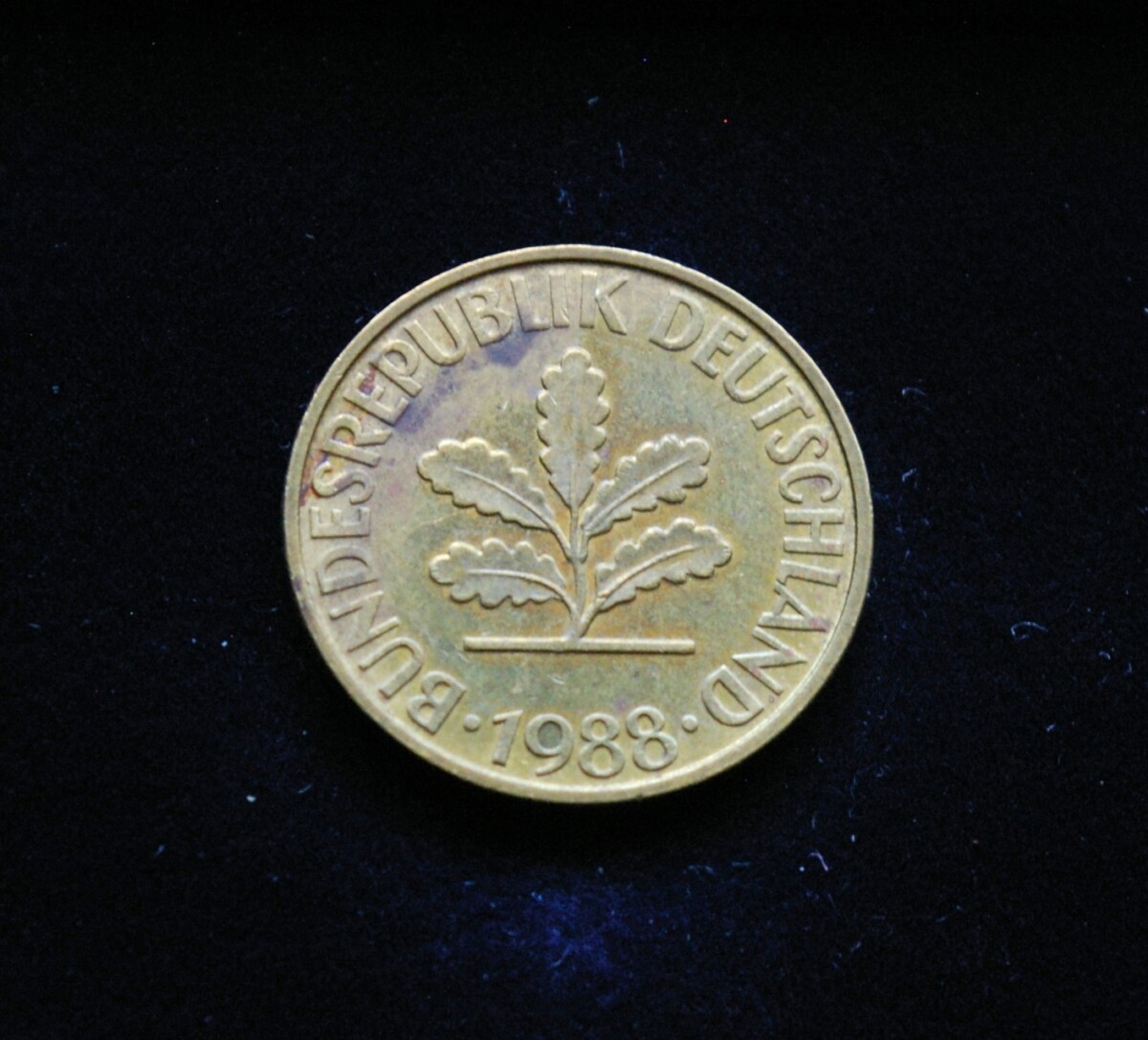 Vokietija, 10 pfenigų 1988m-D