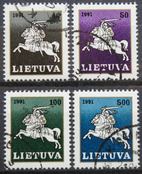 Lietuva, pilna serija MiNr 491-494 Used(O)