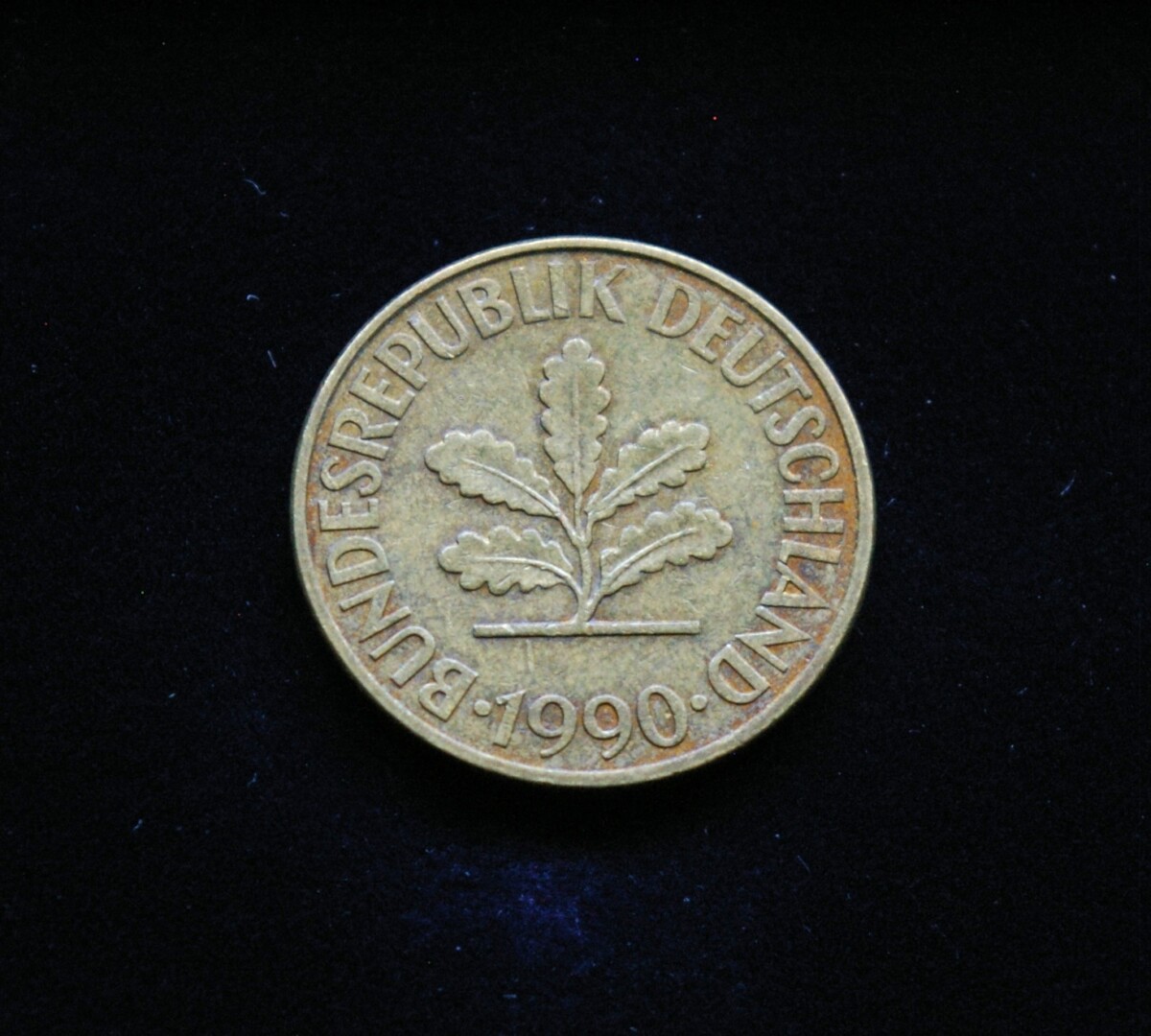 Vokietija, 10 pfenigų 1990m-G