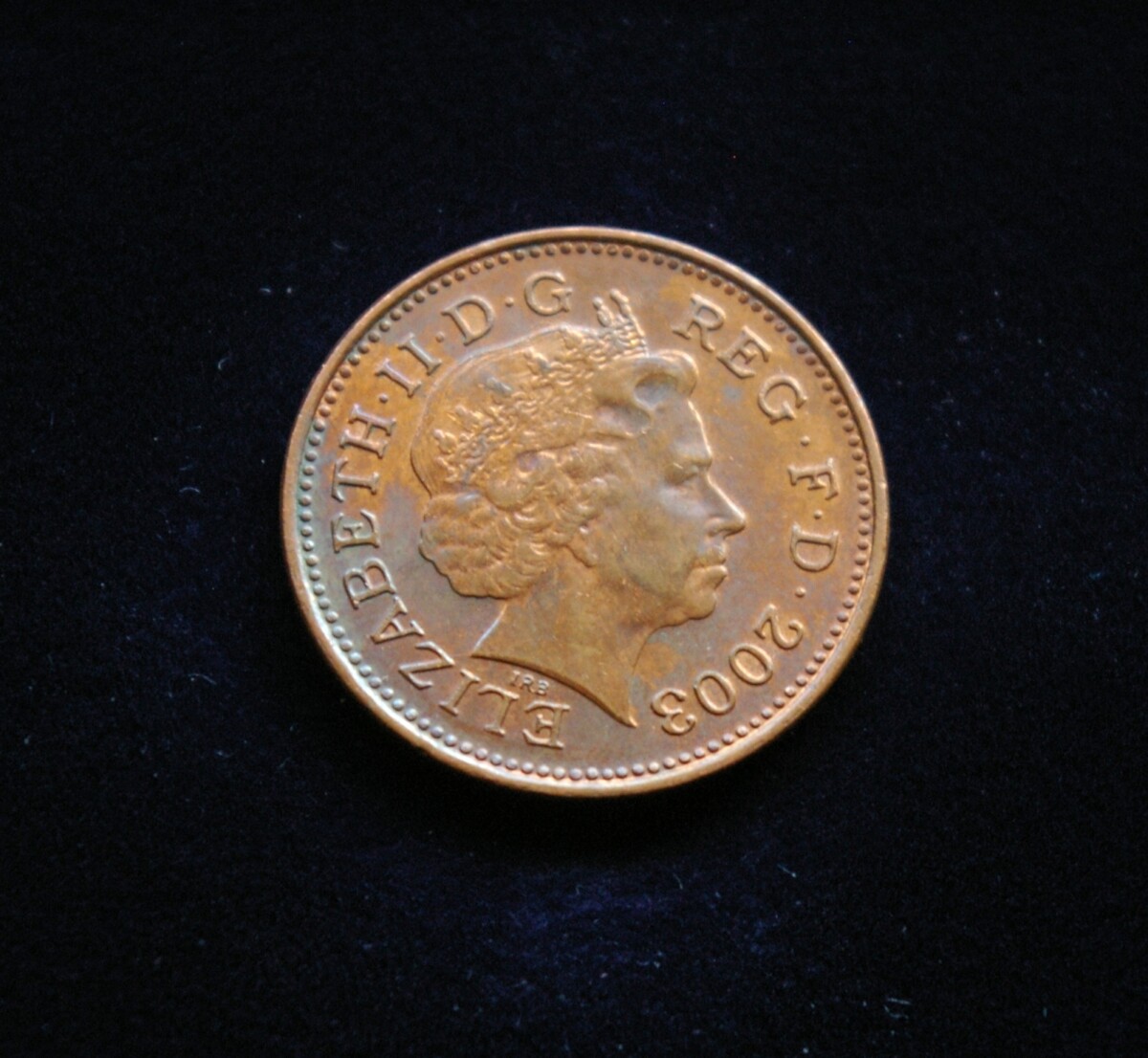 Didžioji Britanija, 1 pensas 2003m