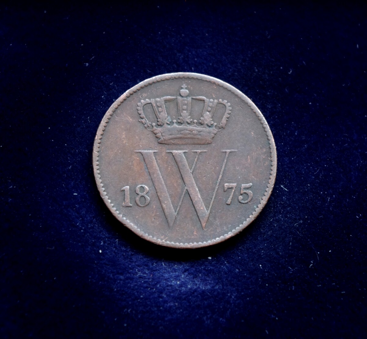 Nyderlandai, 1 centas 1875m E