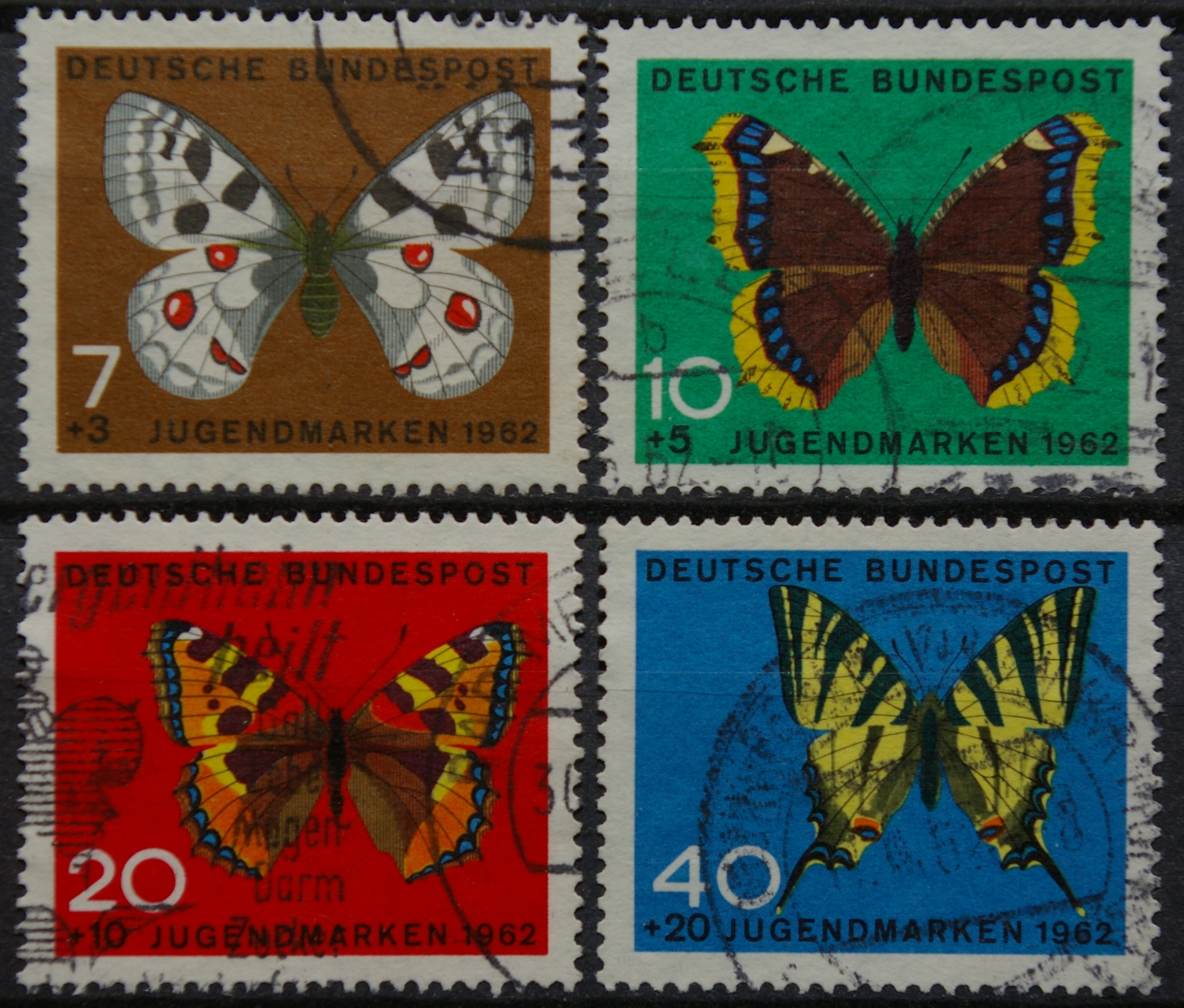 Vokietija, pilna serija MiNr 376-379 Used(O)