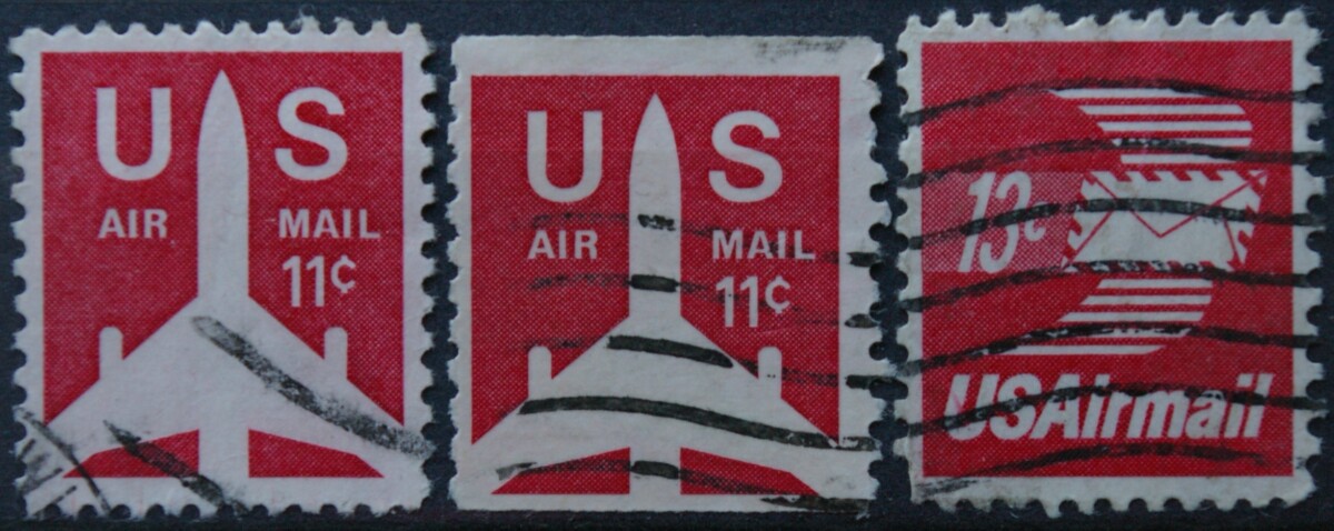 JAV, oro paštas ScNr C78-C79, C82 Used(O)