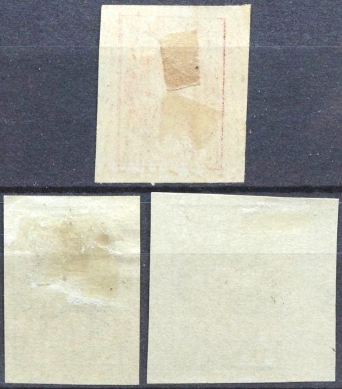 Vidurio Lietuva, pilna pirmoji serija MiNr 1-3 B MH*/Used(O)