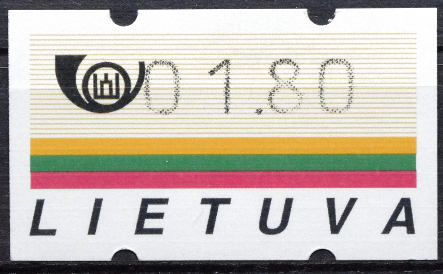 Lietuva, pašto automatų ženklas MiNr A4 MNH** V