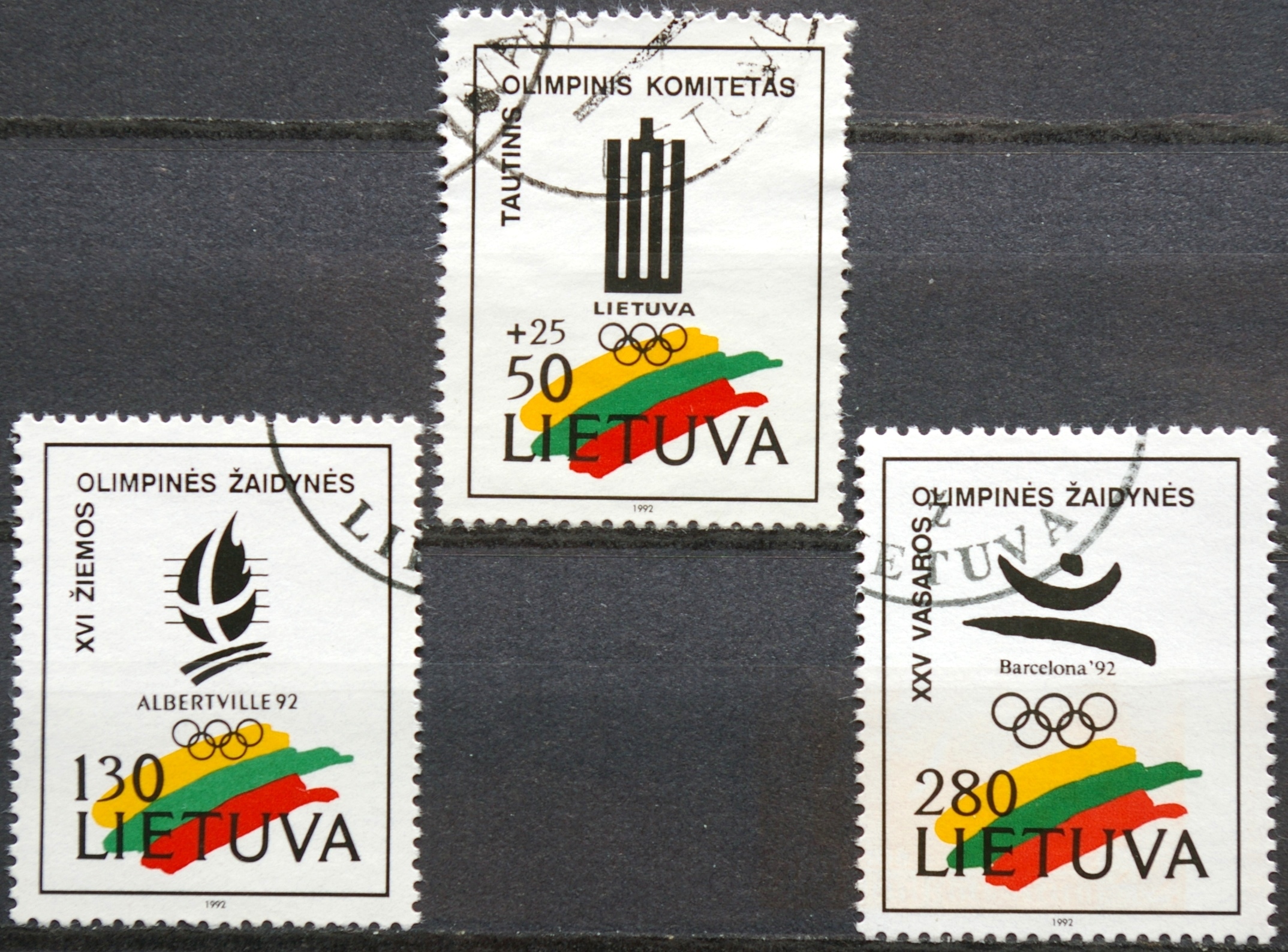 Lietuva, pilna serija MiNr 496-498 Used(O)