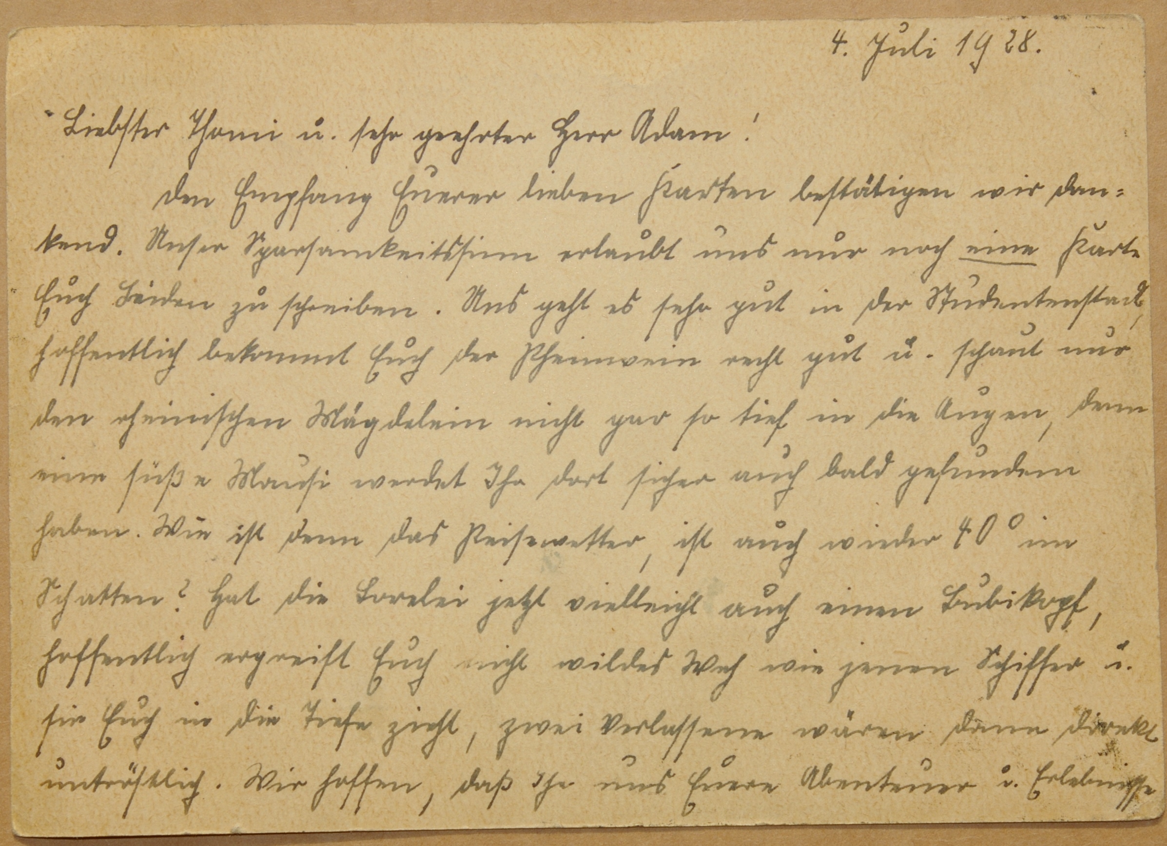 Vokietijos Reicho 1928m atvirlaiškis