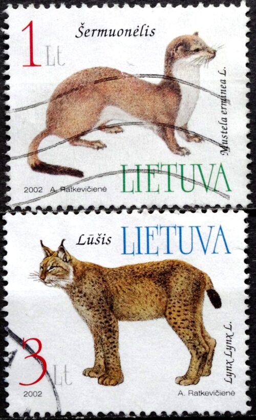 Lietuva, pilna serija MiNr 790-791 Used(O) 4Vx1