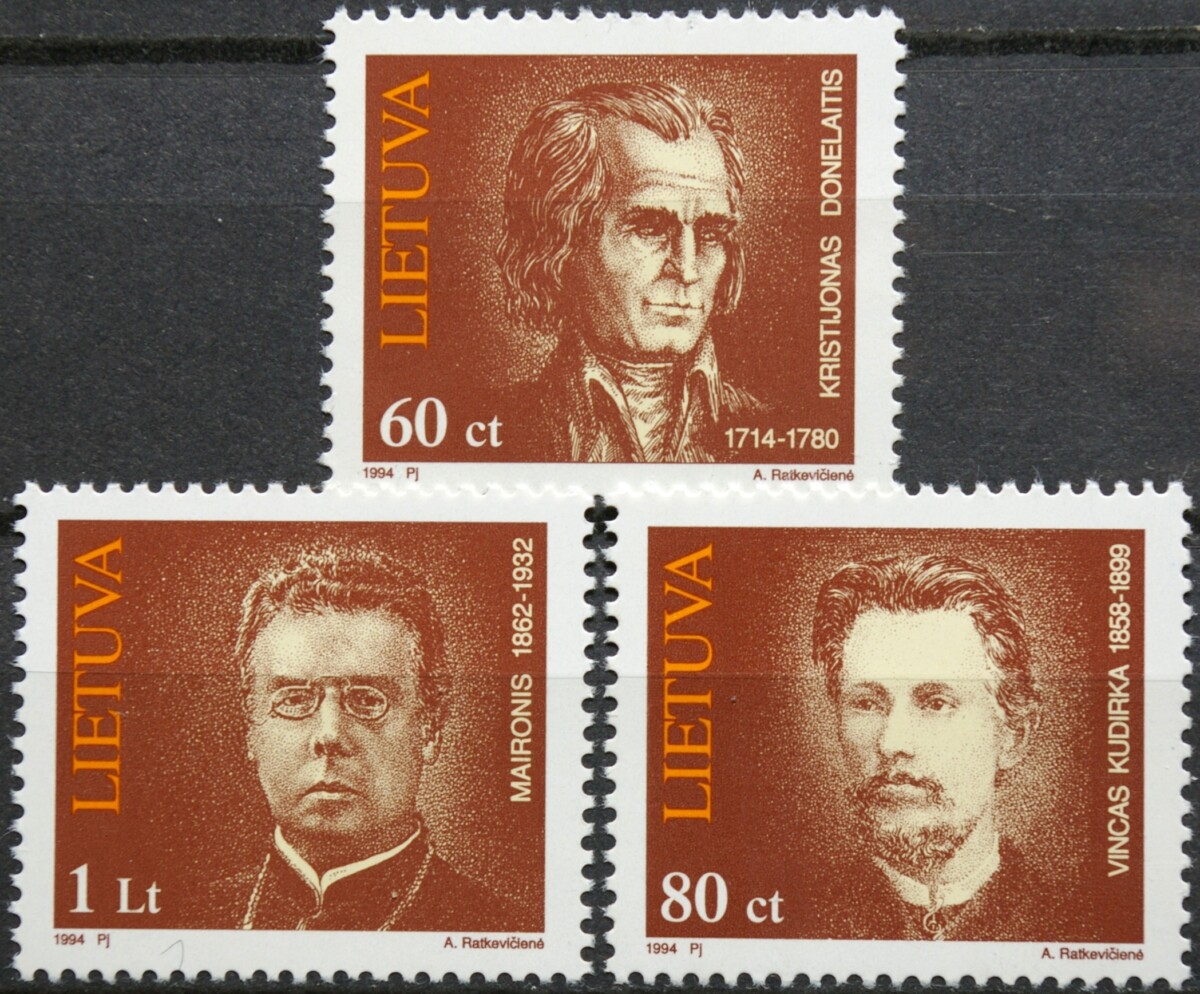 Lietuva, pilna serija MiNr 550-552 MNH** V