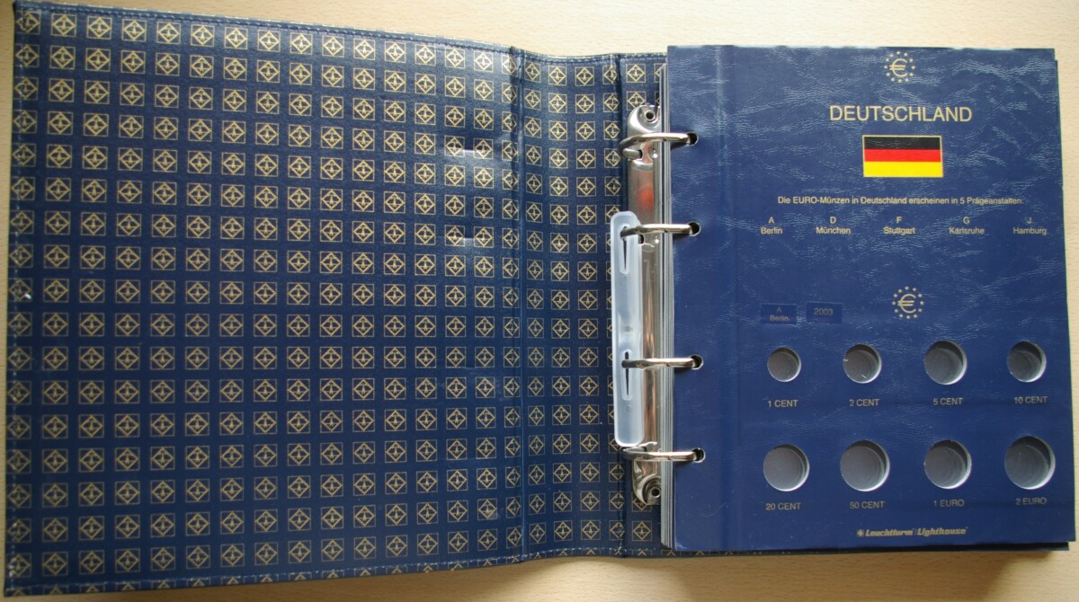 Leuchtturm euro monetų albumas "Vista" su įmautėmis