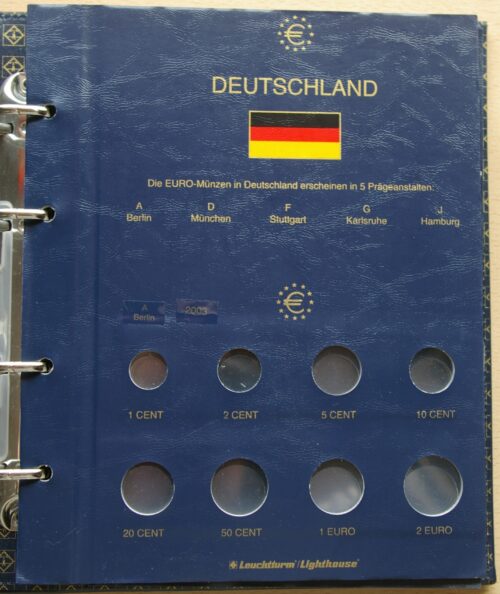 Leuchtturm euro monetų albumas "Vista" su įmautėmis