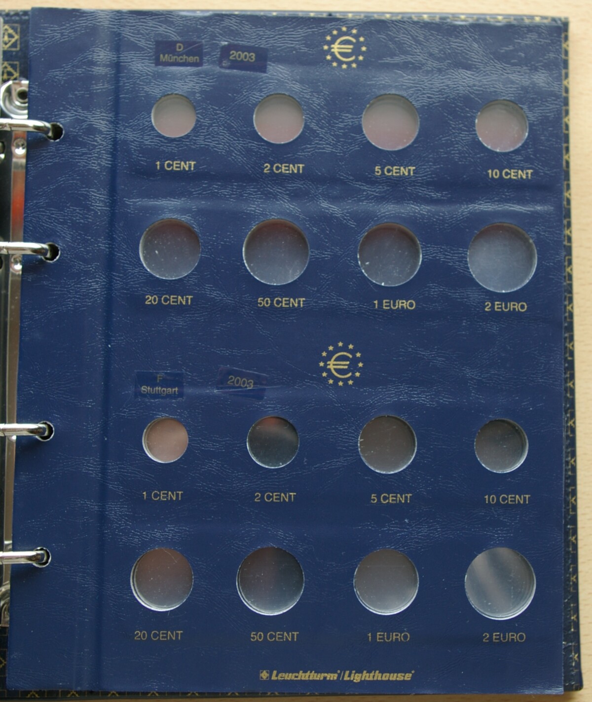 Leuchtturm euro monetų albumas "Vista" su įmautėmis