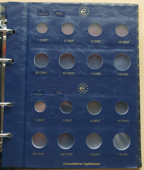 Leuchtturm euro monetų albumas "Vista" su įmautėmis