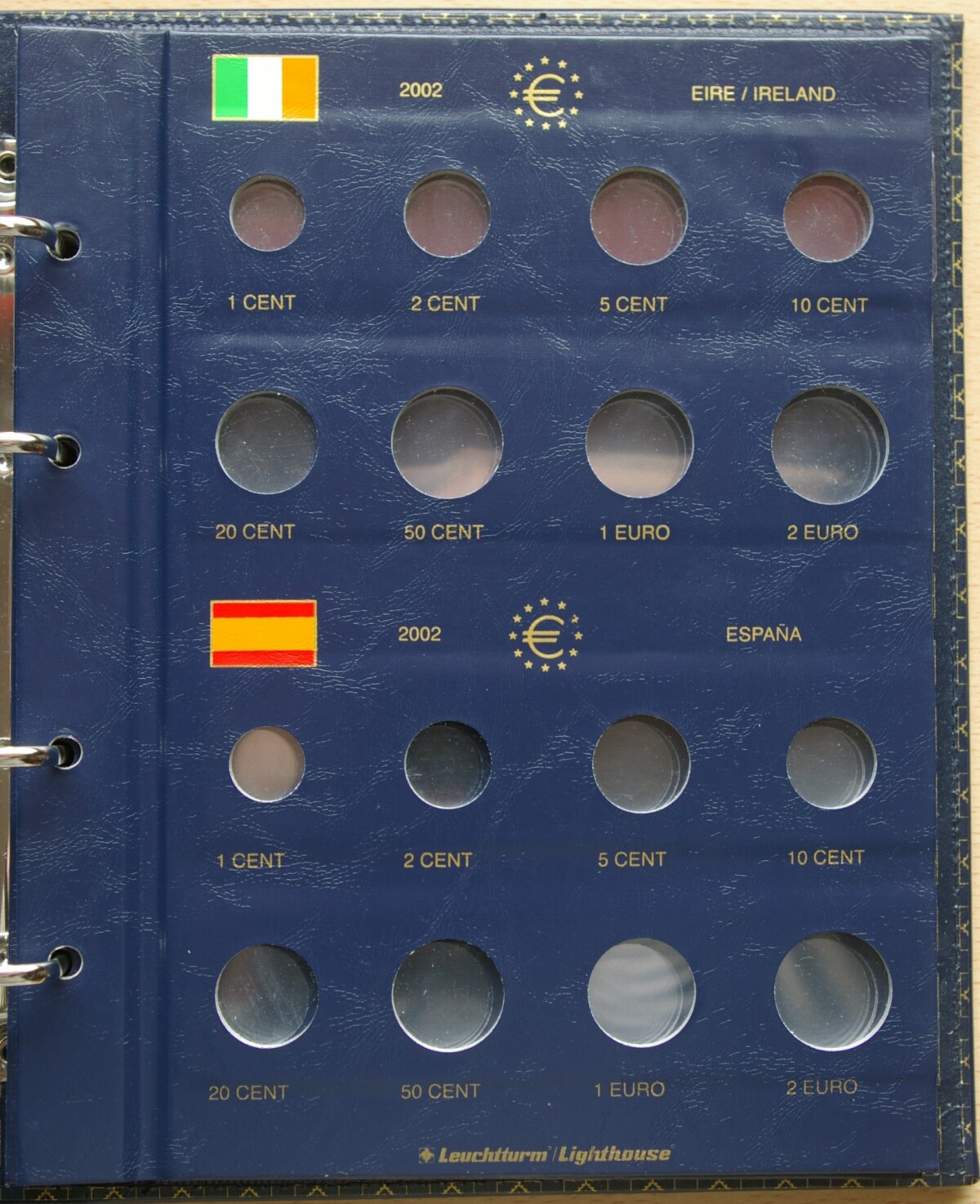 Leuchtturm euro monetų albumas "Vista" su įmautėmis