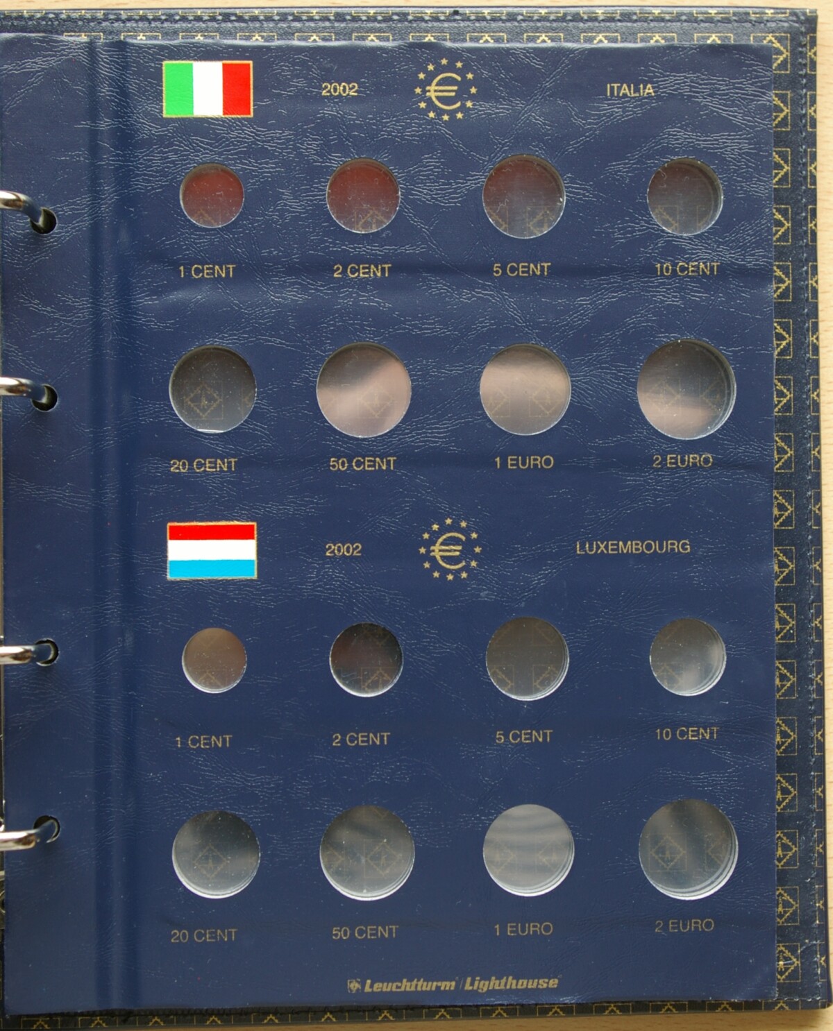 Leuchtturm euro monetų albumas "Vista" su įmautėmis