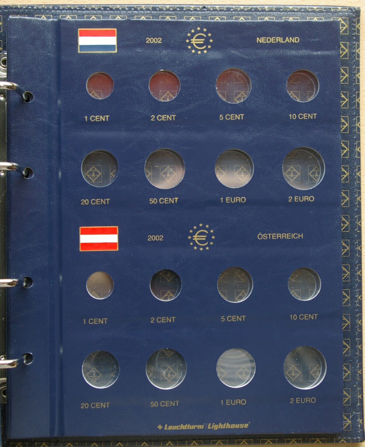 Leuchtturm euro monetų albumas "Vista" su įmautėmis
