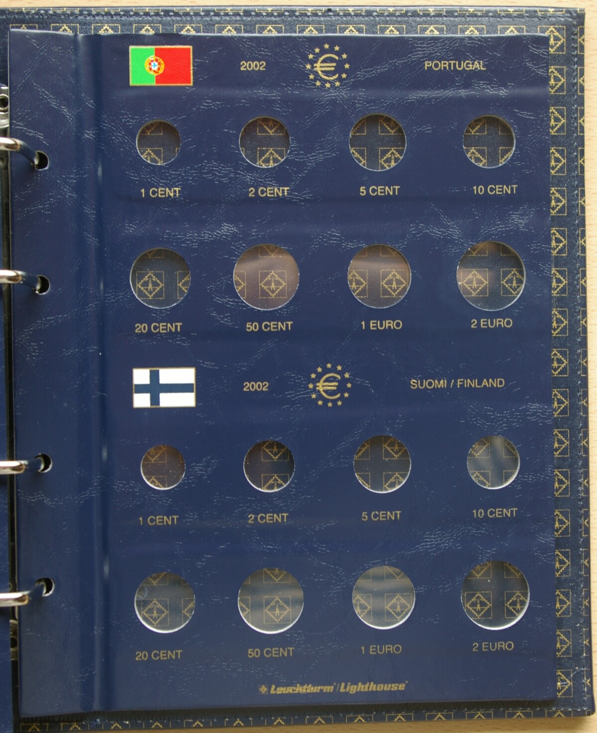 Leuchtturm euro monetų albumas "Vista" su įmautėmis